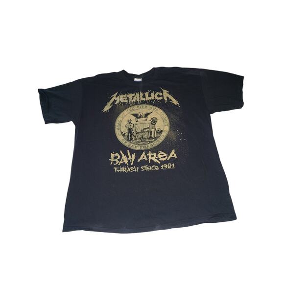 Metallica Club T Shirt San Francisco Bay Area Concert Thrash Since 1981 XL - Picture 1 of 9